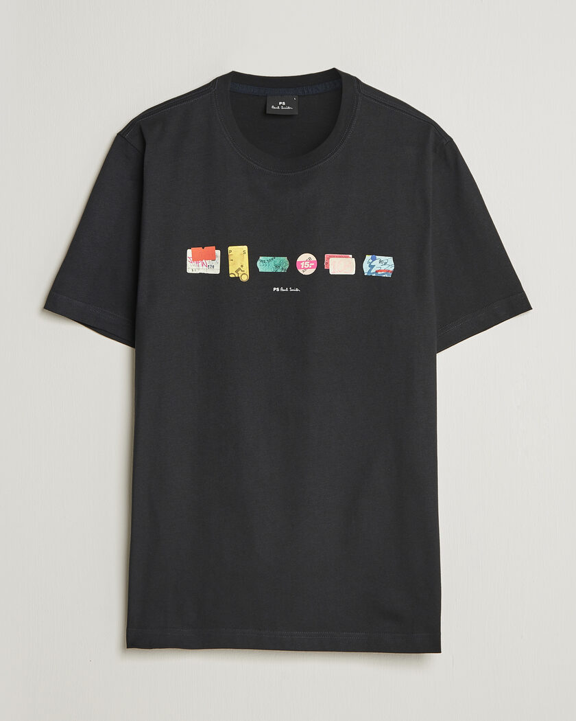 A.P.C. Embroidered APC T-Shirt Black at CareOfCarl.com