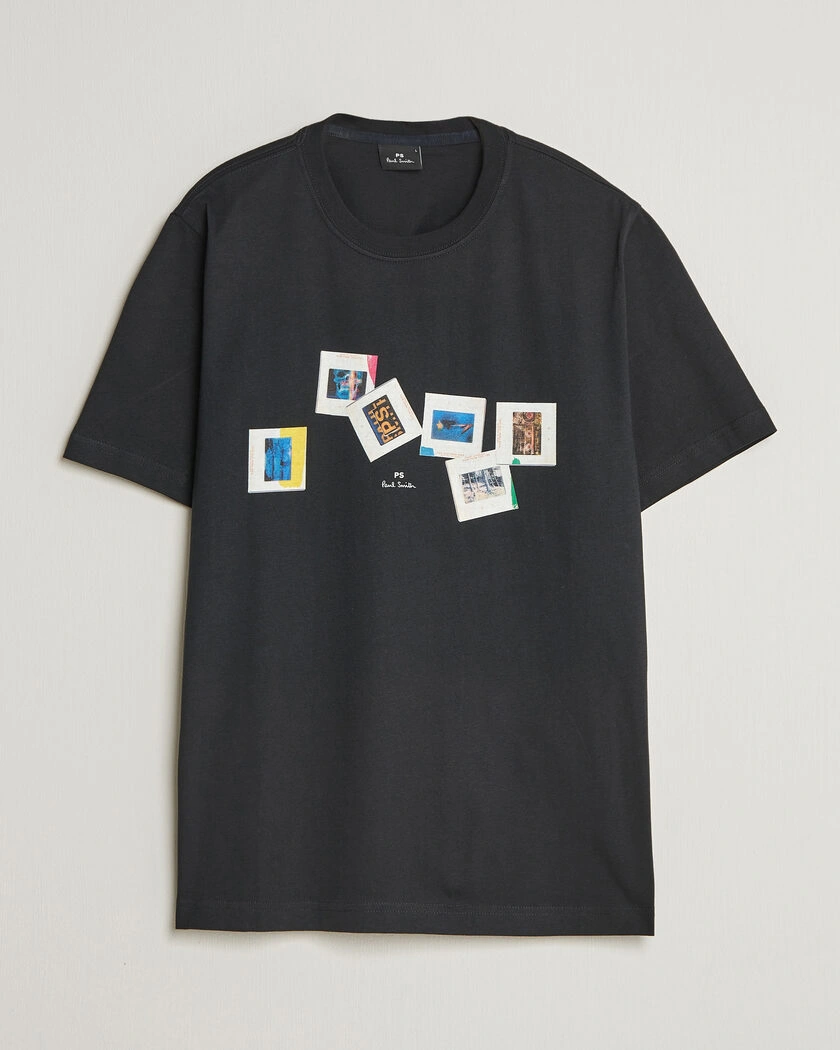PS Paul Smith Slides Crew Neck T-Shirt Black – Black
