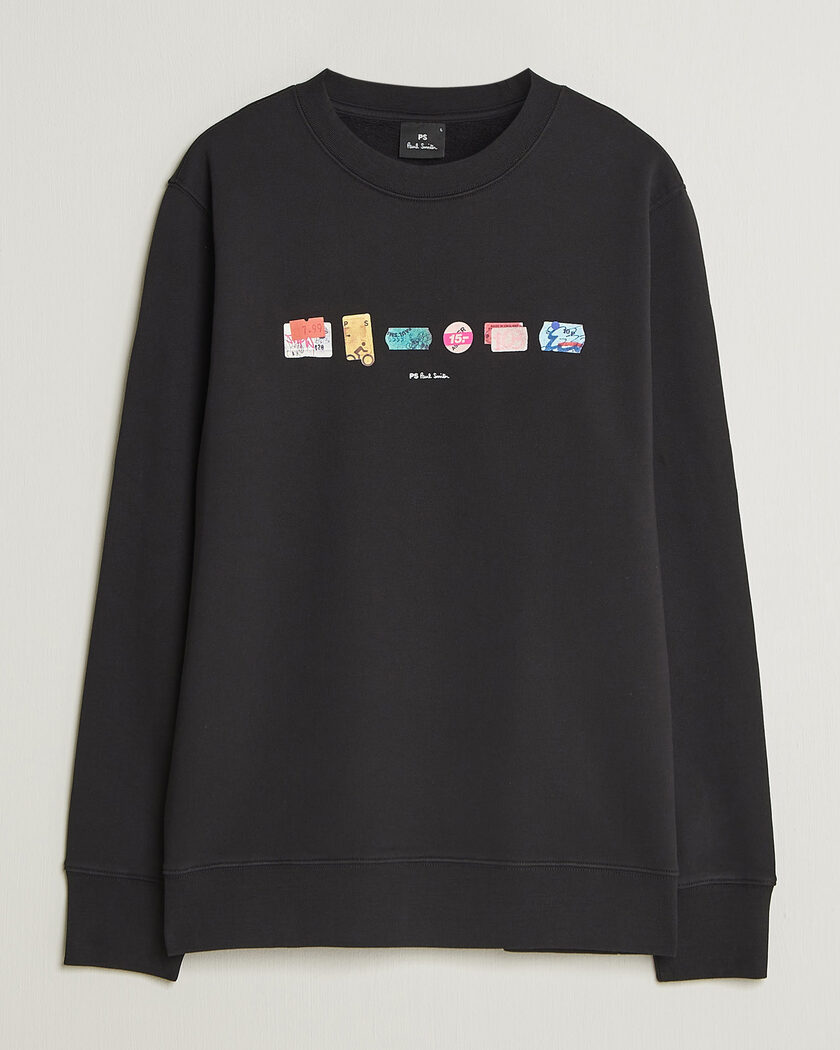 Lanvin Logo Embroidered Sweatshirt Black at CareOfCarl.com