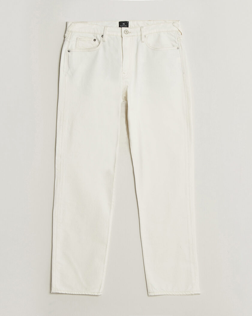 PS Paul Smith Relaxed Tapered Fit Jeans Off White – White
