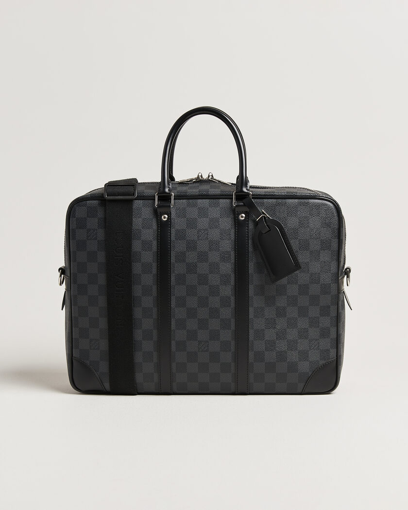 Louis Vuitton Pre-Owned Porte Documents Voyage Damier Graphite – Black