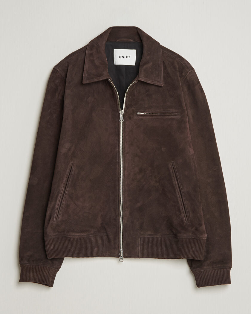 NN07 Owen Suede Jacket Dusky Port - Size: M