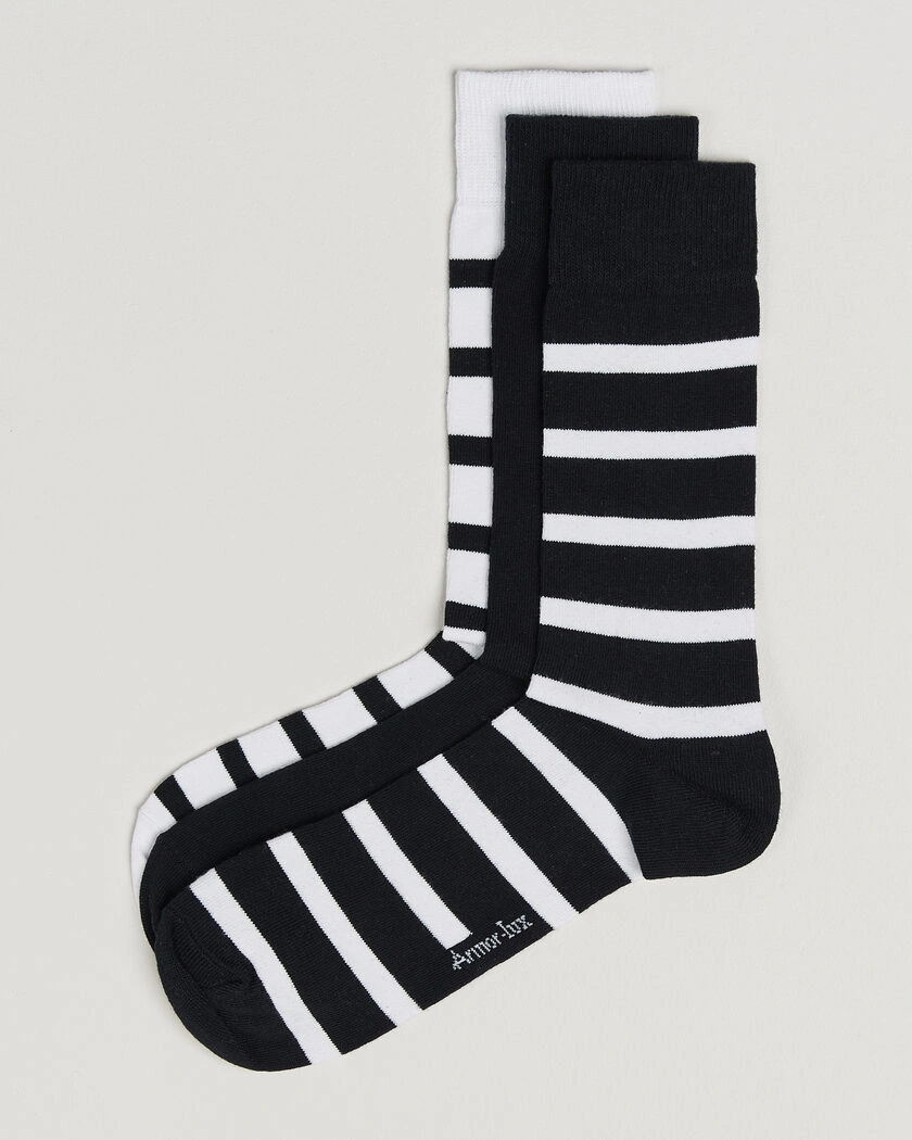 Armor-lux 3-Pack Loer Socks Rich Navy/White – Blue