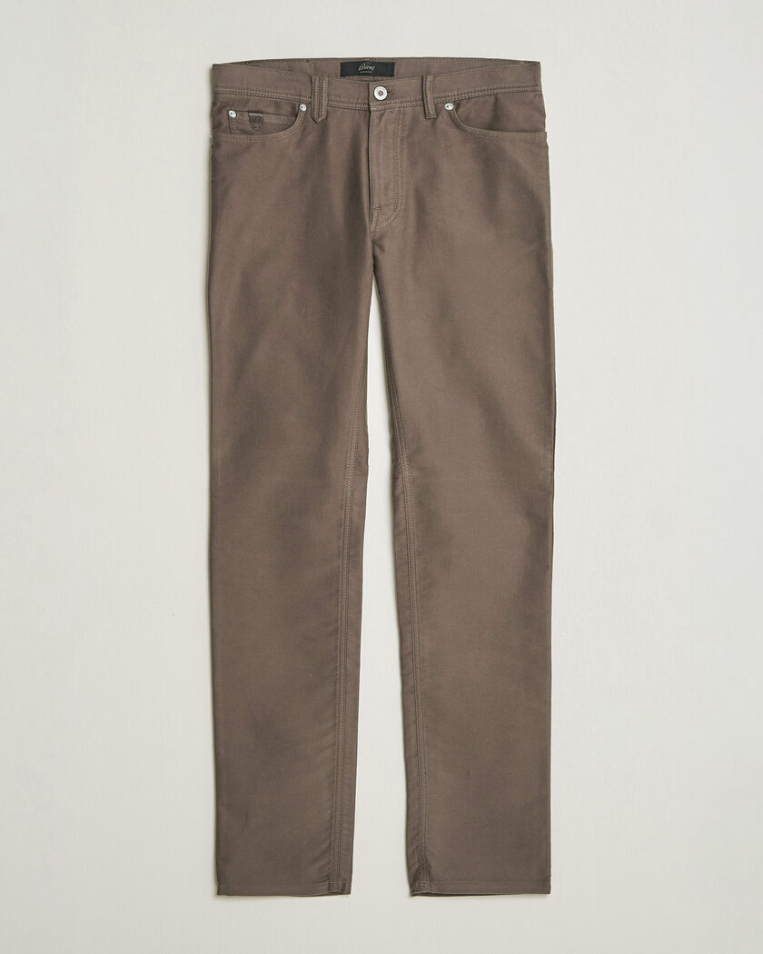 Brioni 5-Pocket Moleskine Pants Grey – Grey