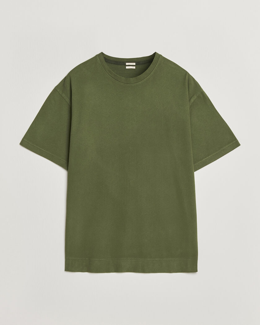 Jil Sander Printed Logo T-Shirt Thyme Green at CareOfCarl.com
