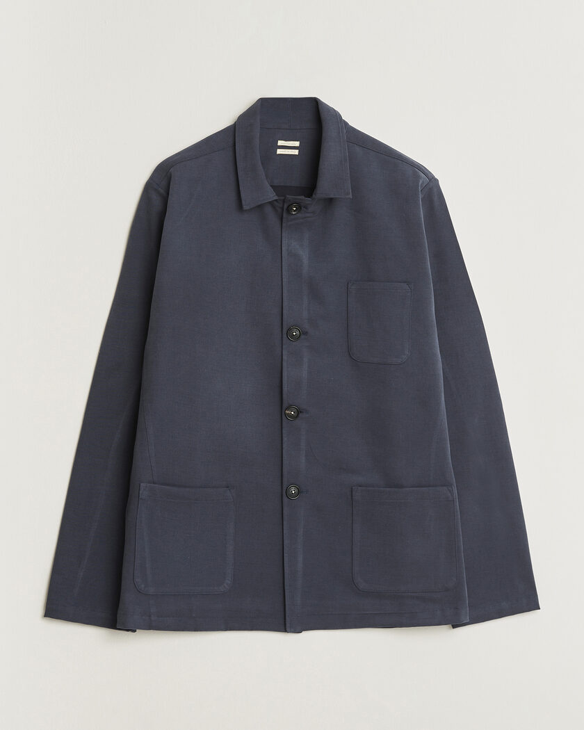 Massimo Alba Florida Brushed Cotton Jacket Navy – Blue