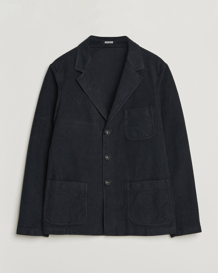 BEAMS PLUS Cotton Twill Blazer Navy at CareOfCarl.com
