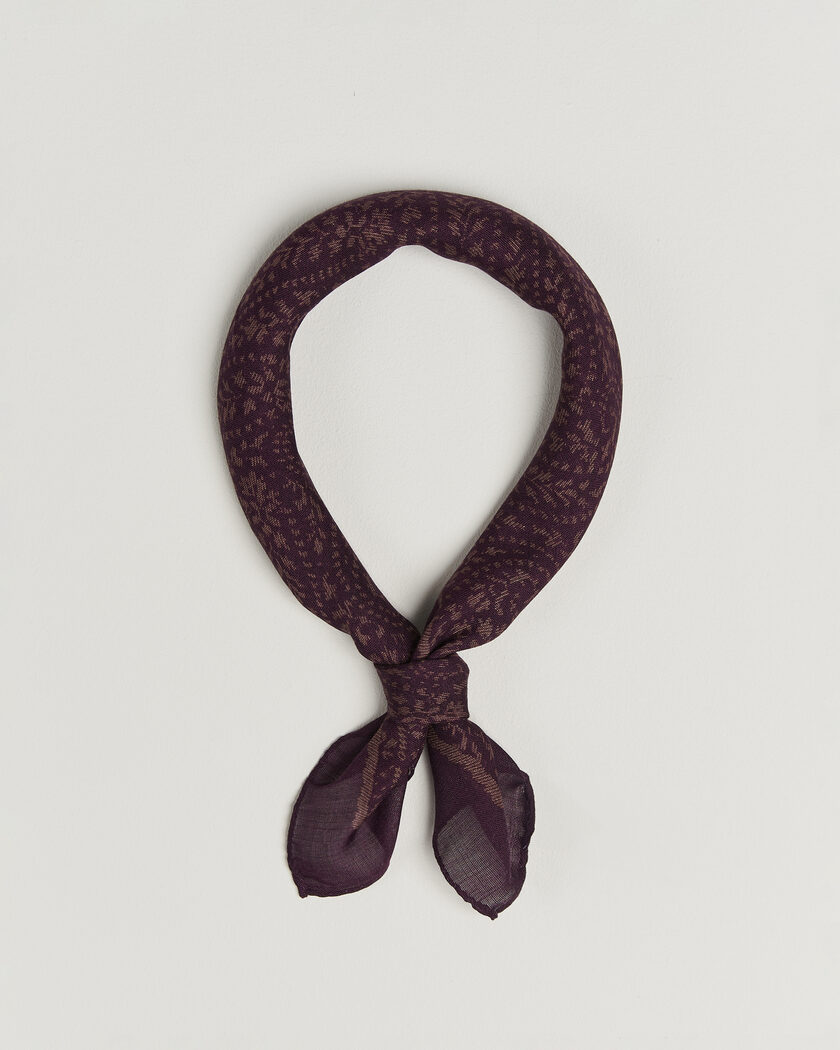 Massimo Alba Cashmere/Silk Bandana Burgundy – Red