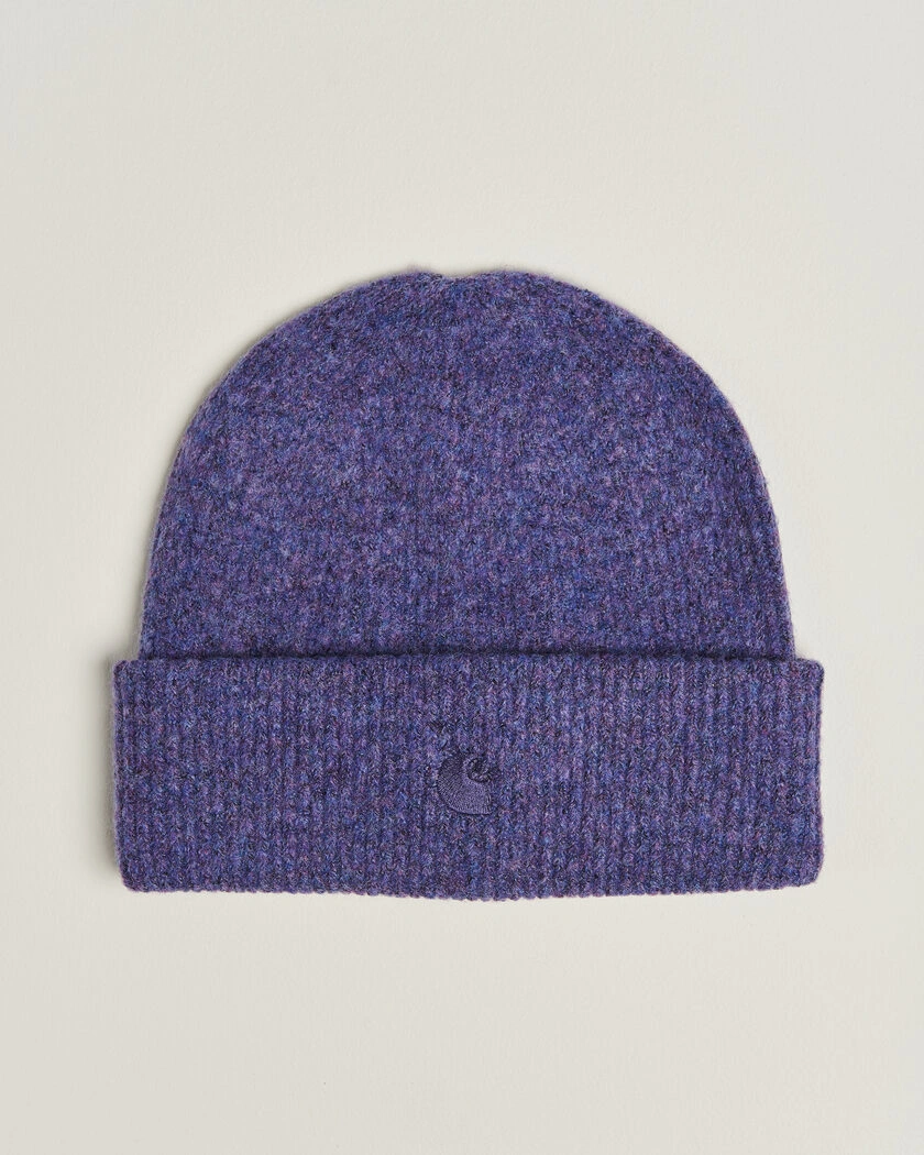 Carhartt WIP Curtis Tonal Logo Beanie Shady Purple – Purple