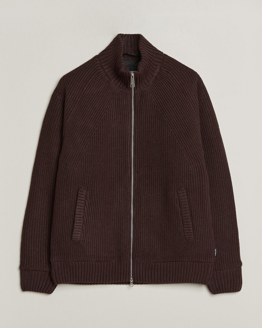 Carhartt WIP Bandley Padded Wool Mix Full Zip Palisander Brown – Brown