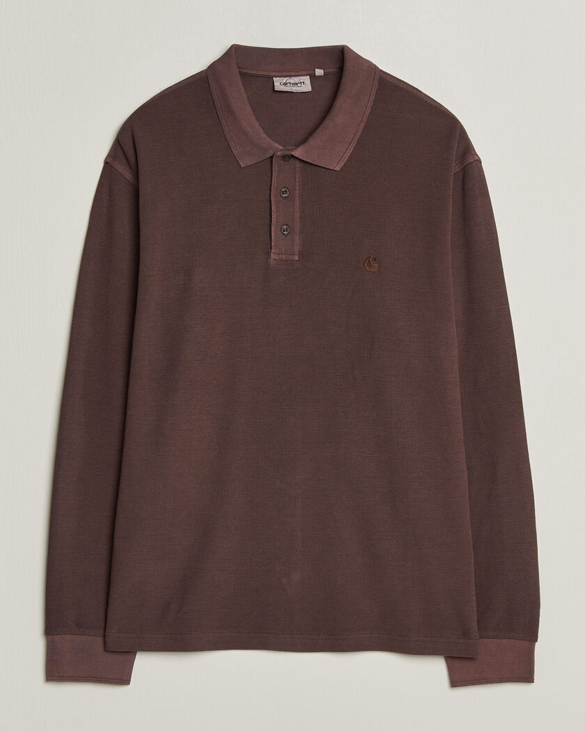 Carhartt WIP Brown Ducks Rugby Shirt Hamilton Brown at CareOfCarl.com