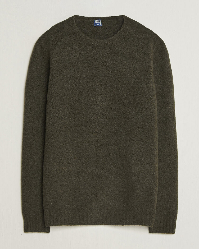 Auralee Hard Twist Rib Knit Pullover Black at CareOfCarl.com