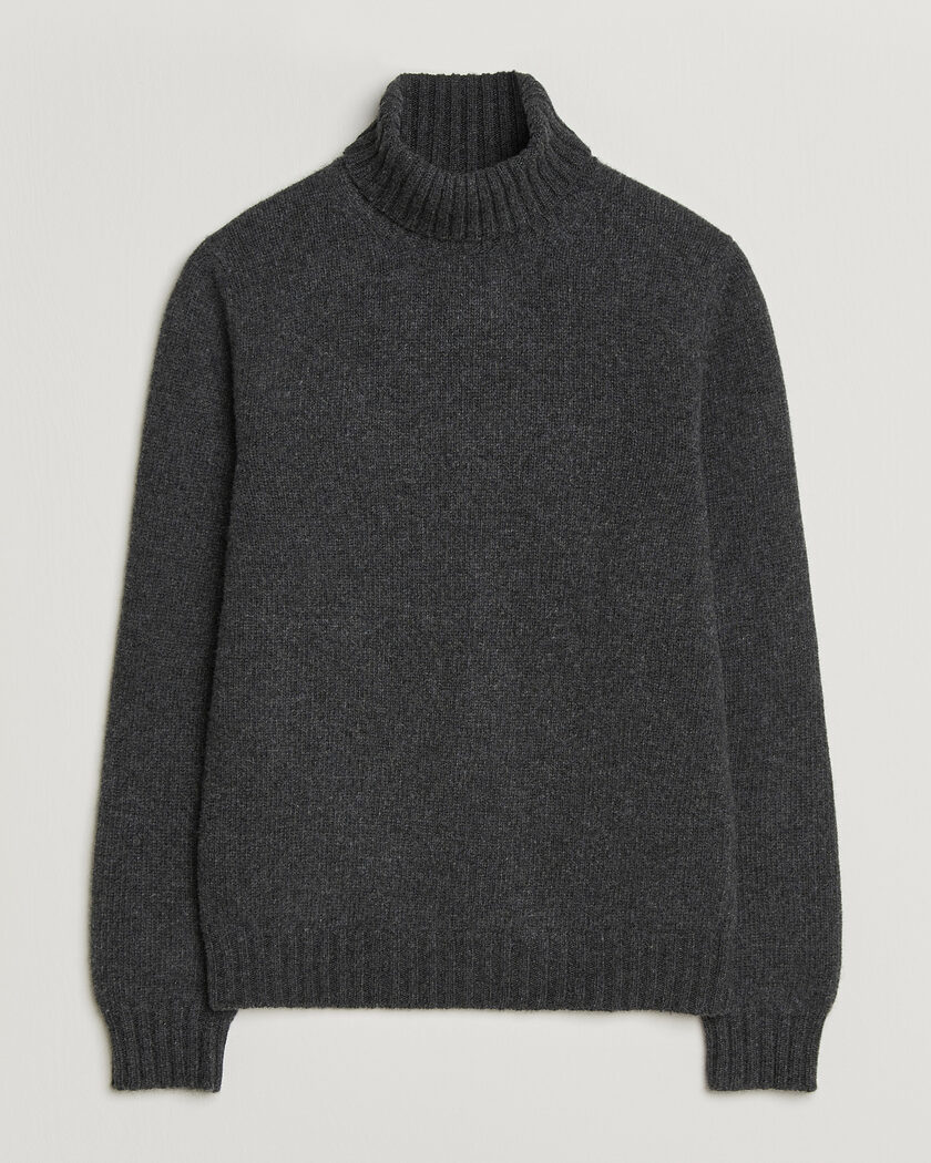 Jil Sander Virgil Wool Roll Neck Sweater Black at CareOfCarl.com