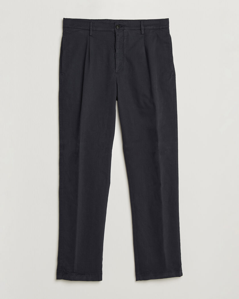 Stone Island Ghost Piece O-Ventile Trousers Navy Blue at