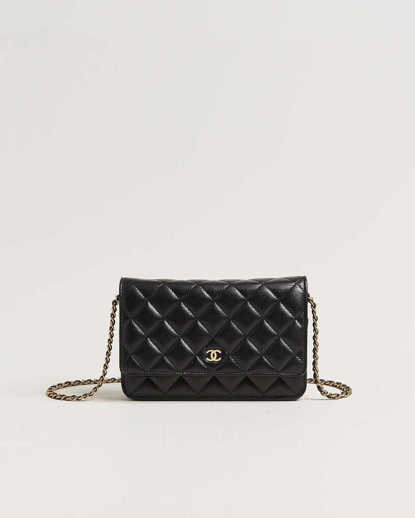 Chanel Pre-Owned Wallet On Chain Caviar Leather Black – Black