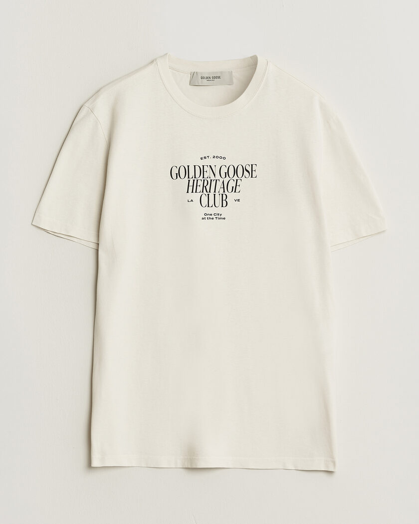 Golden Goose Journey Print T-Shirt Heritage White – White