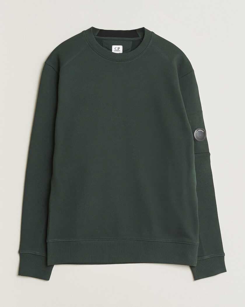 BEAMS PLUS Crew Sweat Dark Green at CareOfCarl.com