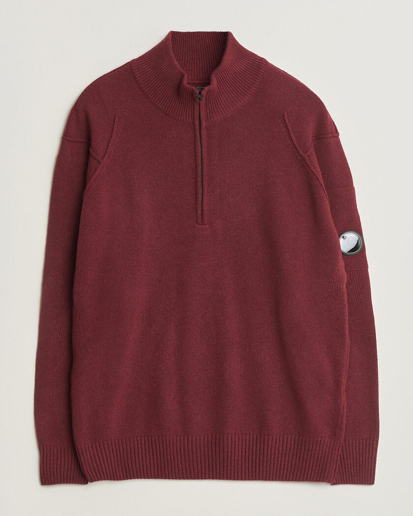 Stone Island Heavy Cotton Fleece Half Zip Sweatshirt Orange at