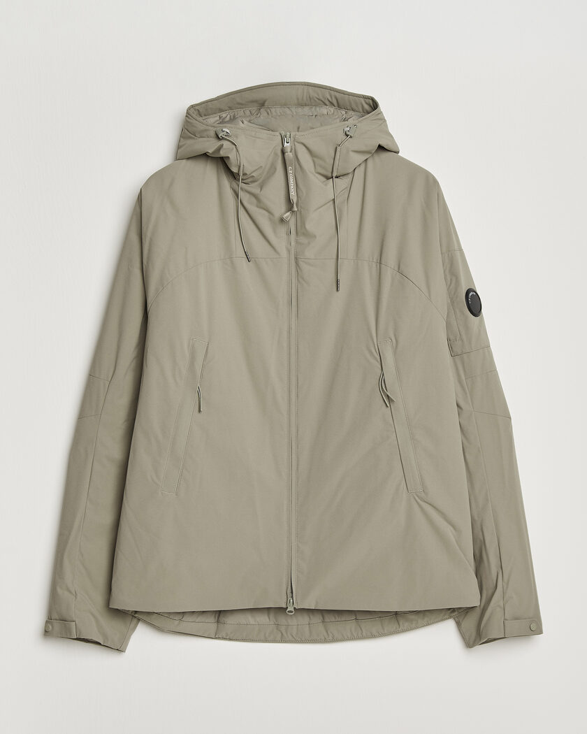C.P. Company Pro-Tek Lightweight Padded Hood Jacket Light Grey – Grey