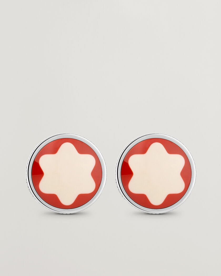 Montblanc Cufflinks Heritage Rouge et Noir – Silver