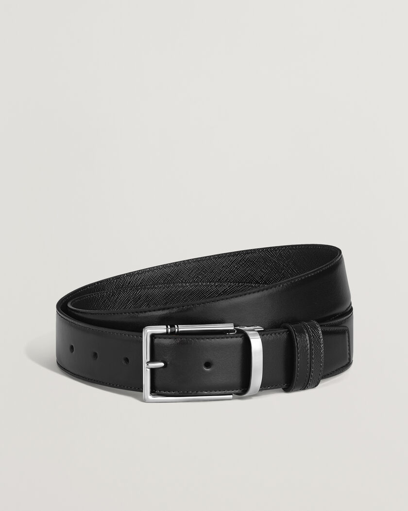 Montblanc 35mm Reversible Calf/Sartorial Belt Black – Black