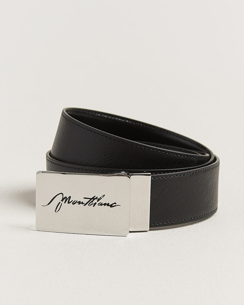 Auralee Leather Square Buckle Belt Black at CareOfCarl.com