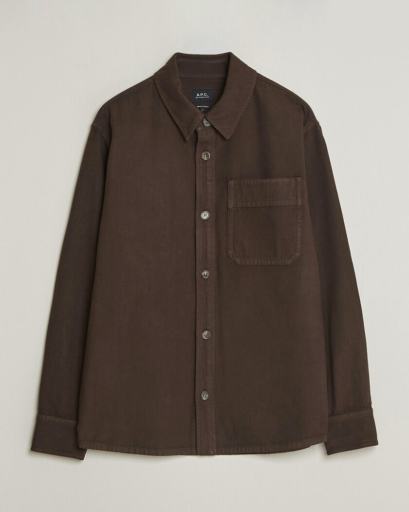 A.P.C. Basile Overshirt Chocolate – Brown