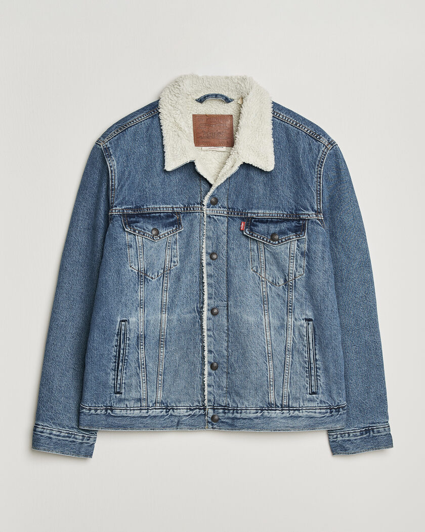 Levi's Type 3 Sherpa Trucker Washed Away – Blue