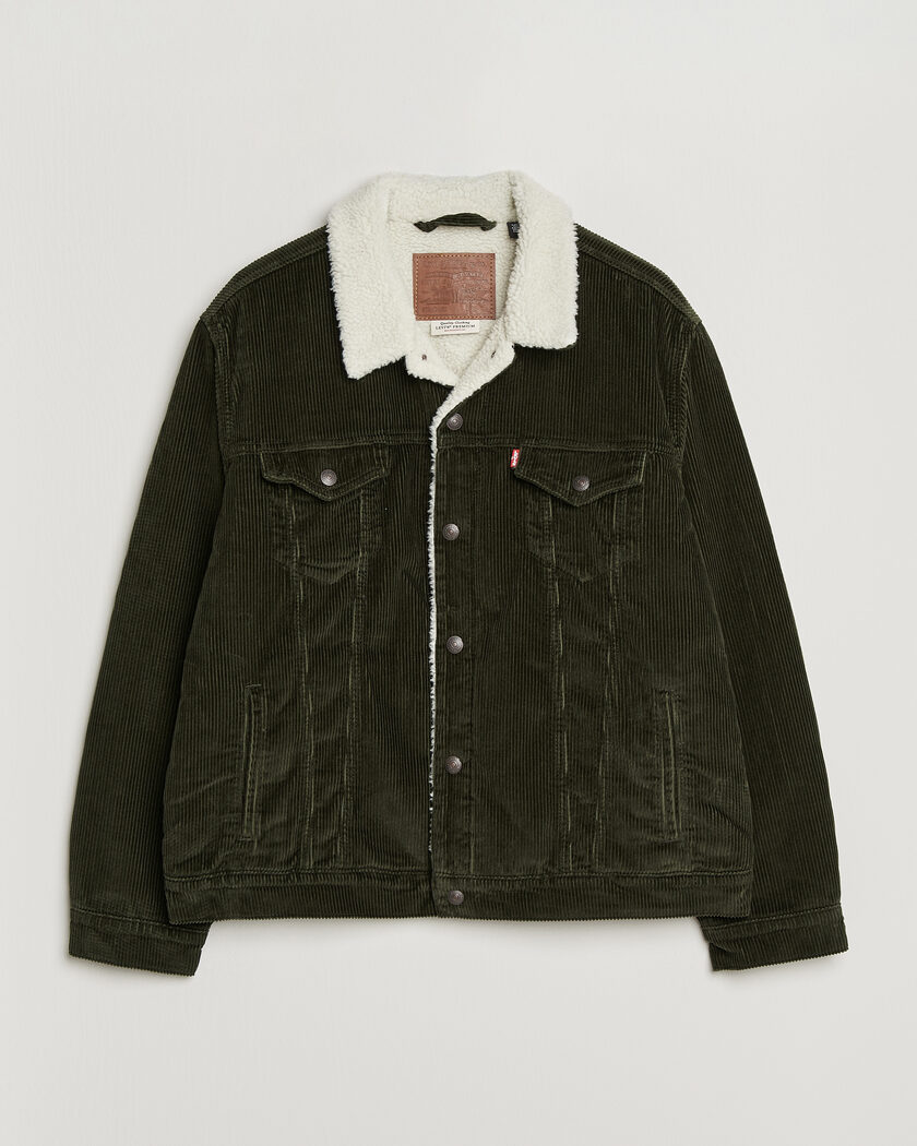 Levi's Type 3 Sherpa Trucker Rosin – Green