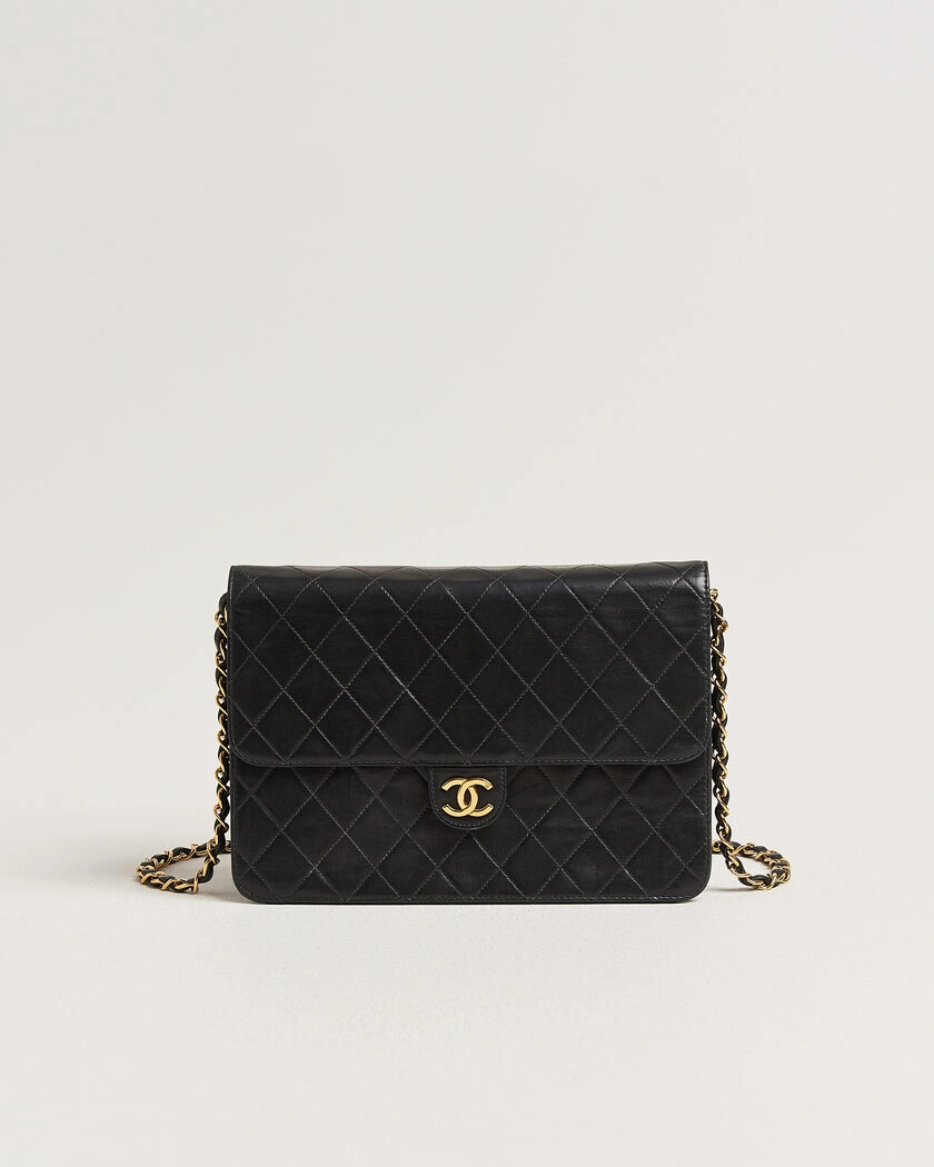 Chanel Pre-Owned Single Flap Bag Black – Black