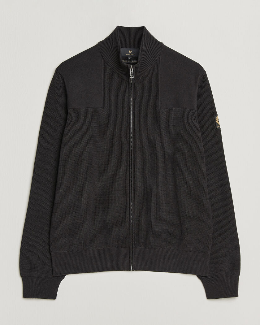 Belstaff Commander Knitted Full Zip Black – Black
