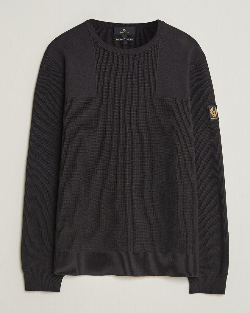 Belstaff Commander Knitted Crew Neck Black – Black