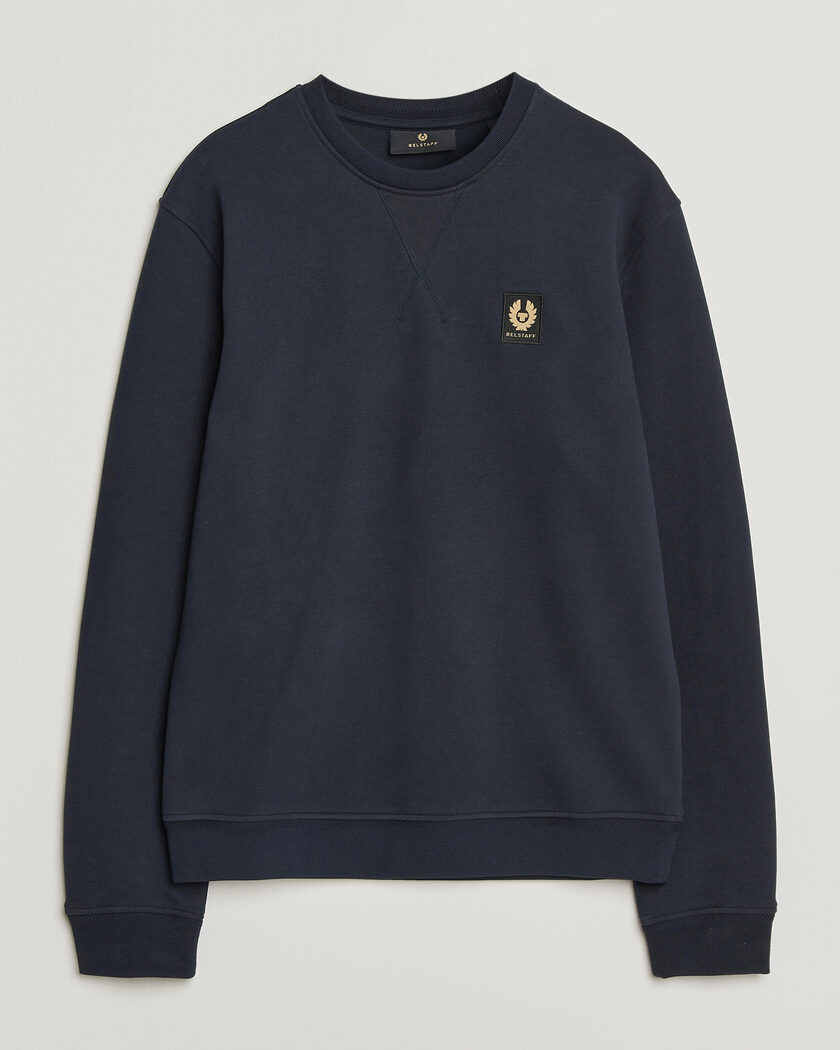 Belstaff Signature Crew Neck Sweatshirt Dark Ink – Blue