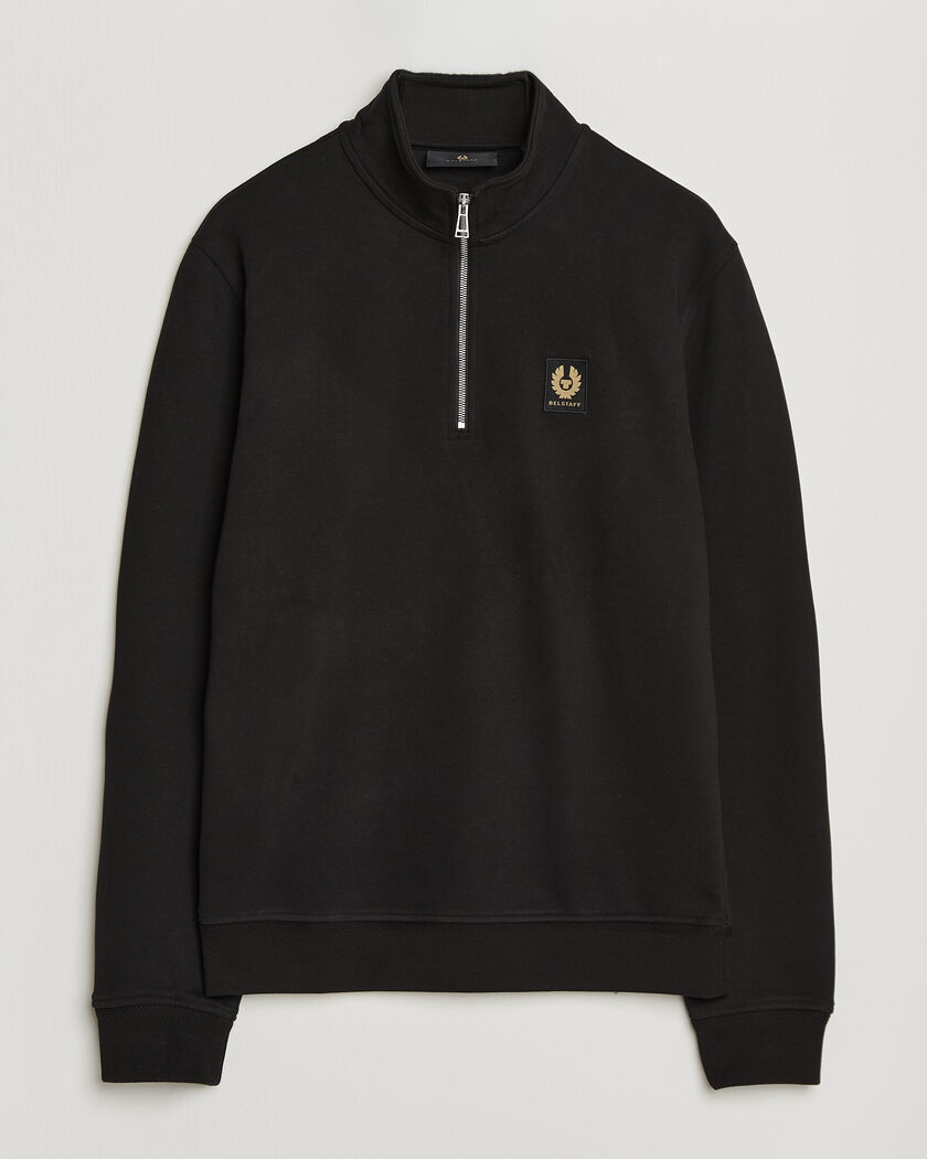 Belstaff Signature Half Zip Sweatshirt Black – Black