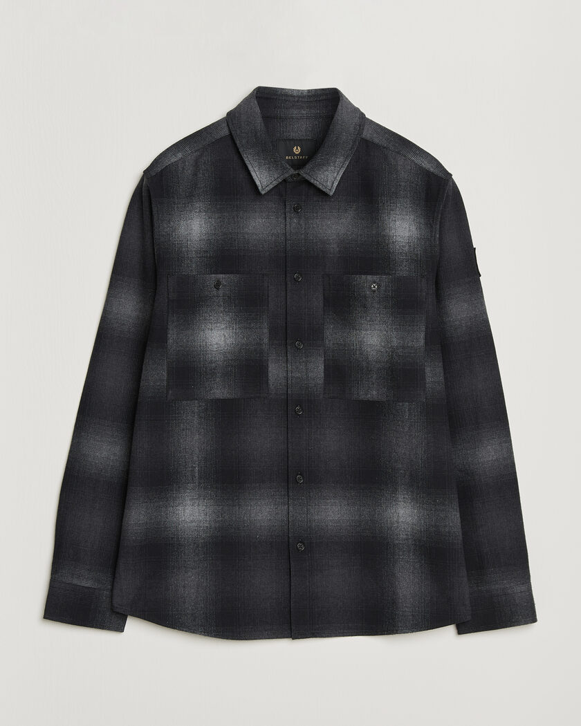 Stone Island Nylon Metal Zip Overshirt Black at CareOfCarl.com