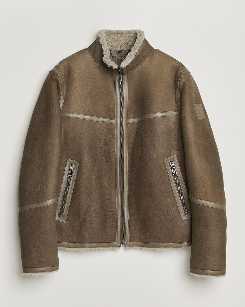 Baracuta G9 Suede Jacket Bark at CareOfCarl.com
