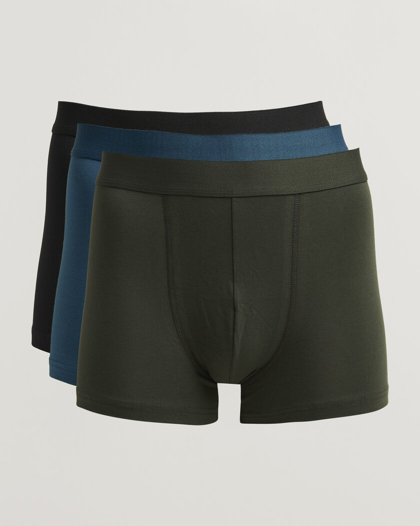Bread & Boxers 3-Pack Boxer Brief Green/Blue/Black – Multi-colour