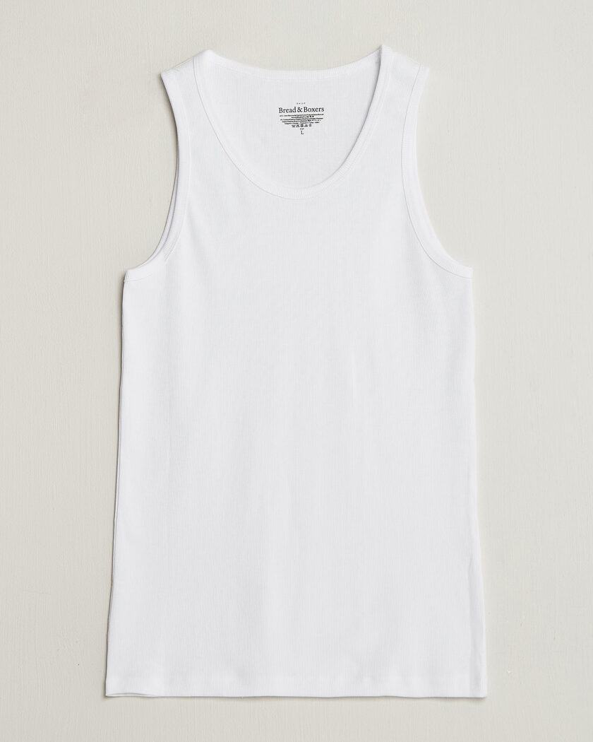 Bread & Boxers 2-Pack Ribbed Tank White – White
