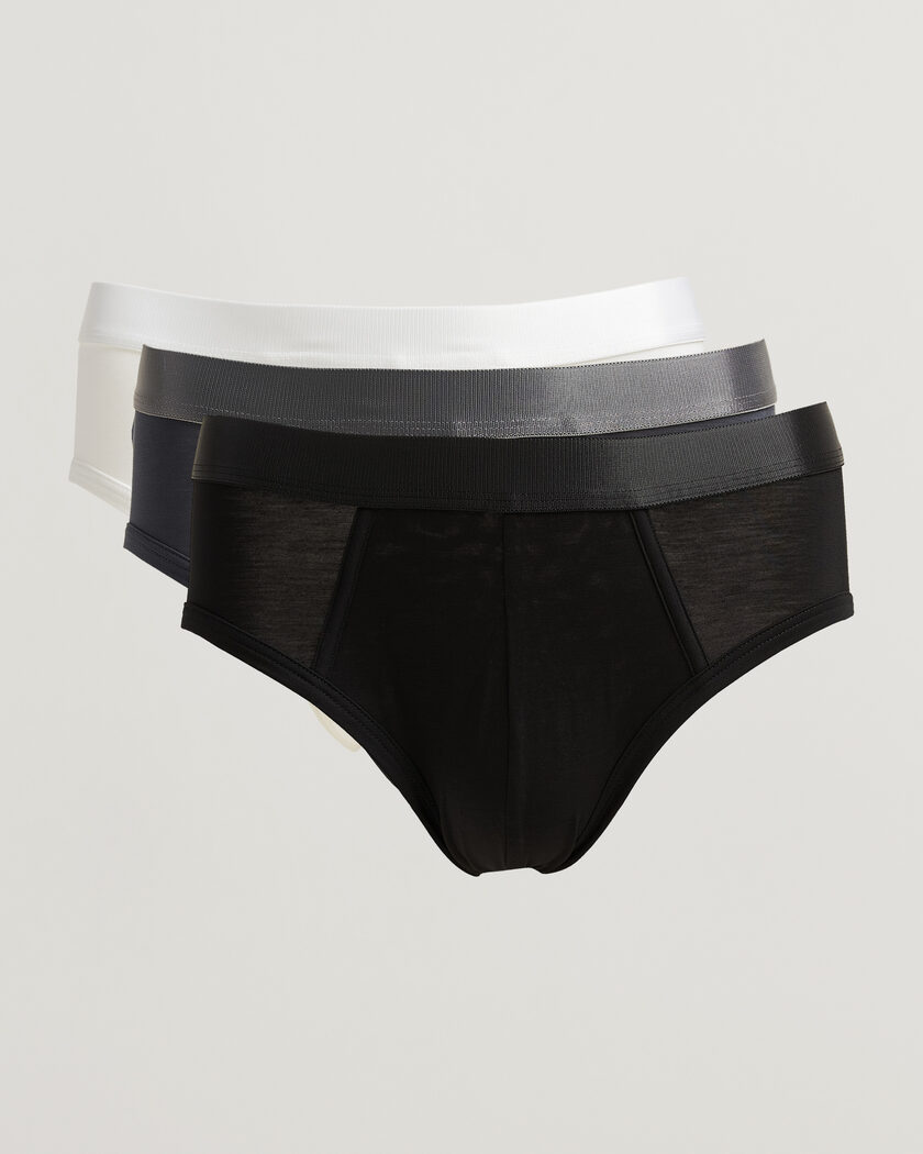 CDLP 3-Pack Y-Brief Warm Charcoal/Black/White – Multi-colour