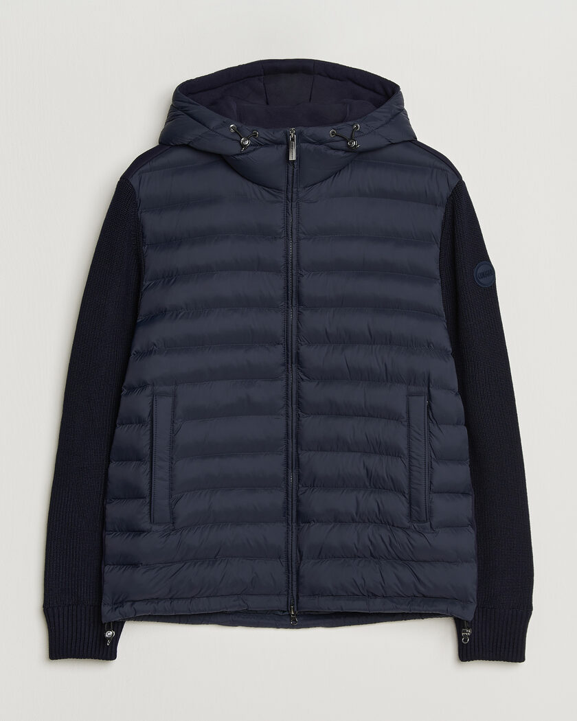 Colmar Hybrid Hood Jacket Navy – Blue