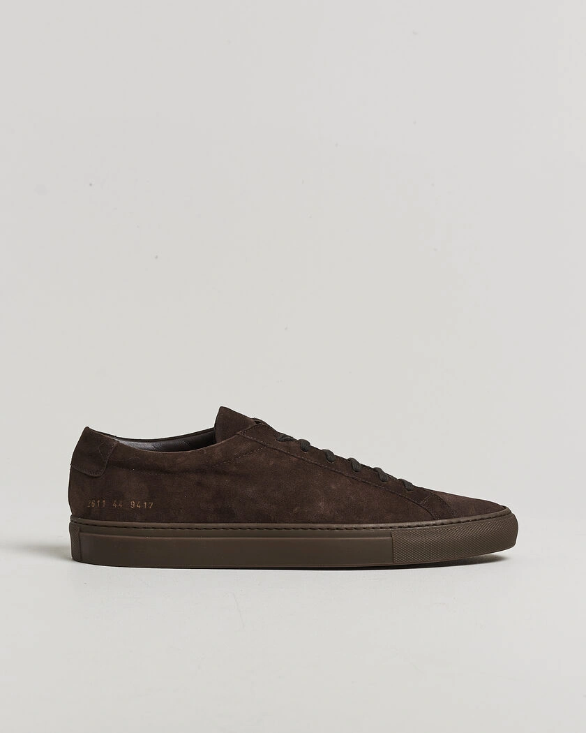Common Projects Original Achilles Suede Sneaker Dark Brown – Brown