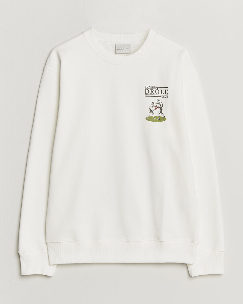 Drôle de Monsieur Boxers Sweatshirt Off White – White
