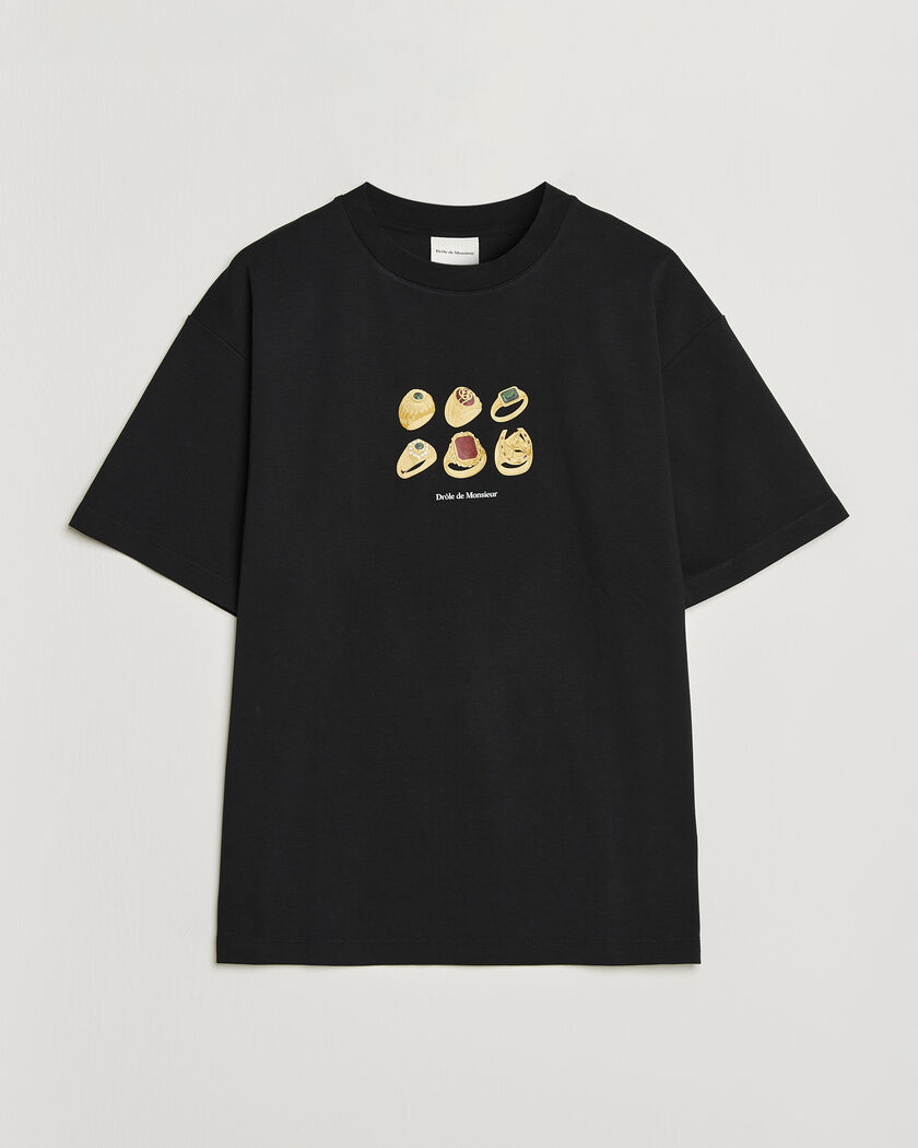 Drôle de Monsieur Rings T-Shirt Black – Black