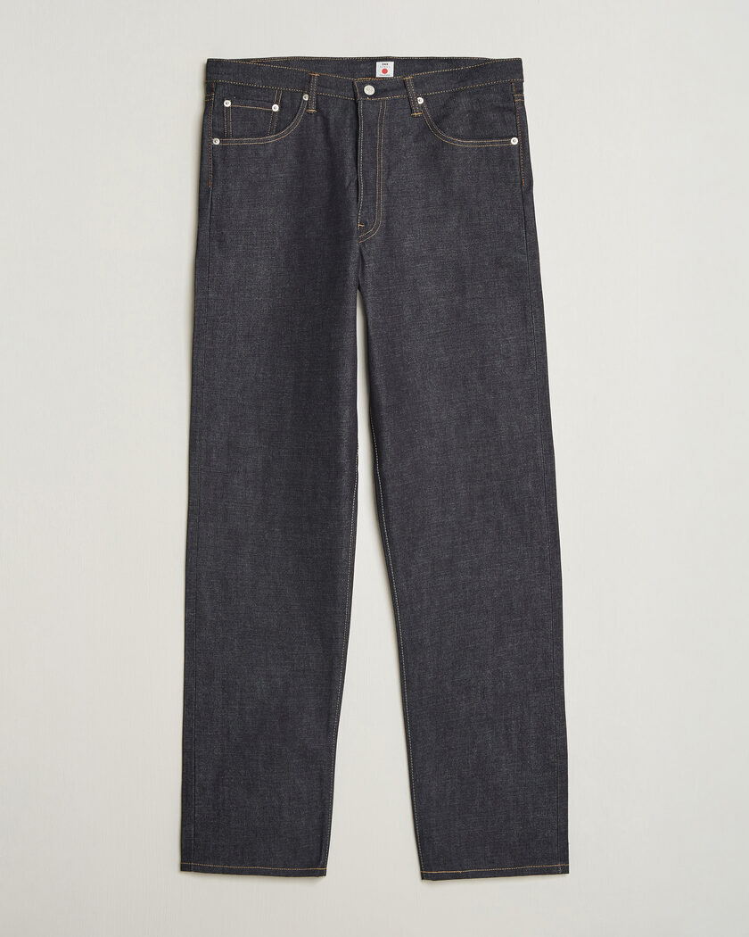 EDWIN Loose Straight Rainbow Selvage Jeans Unwashed – Blue
