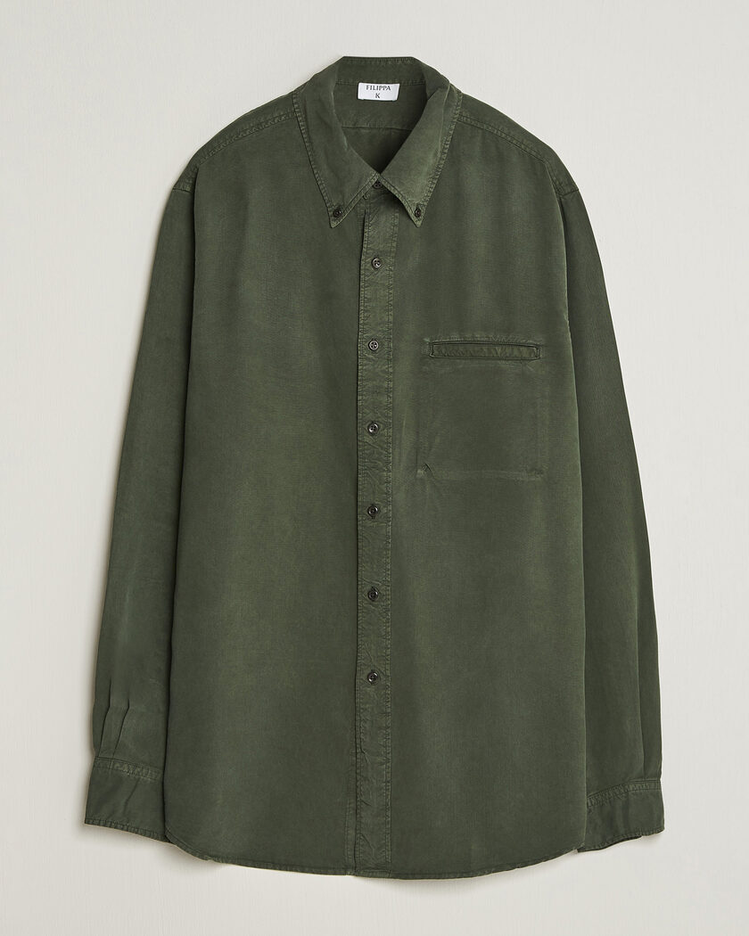 Filippa K Zack Lyocell Shirt Night Green – Green