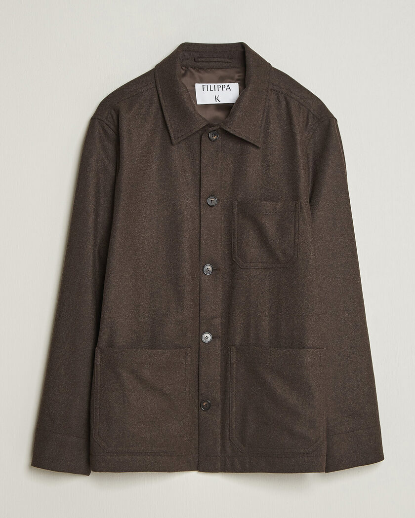 Stone Island Garment Dyed Cotton Zip Overshirt Musk at CareOfCarl.com