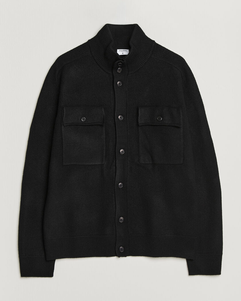 Filippa K Wool Knitted Cardigan Black – Black