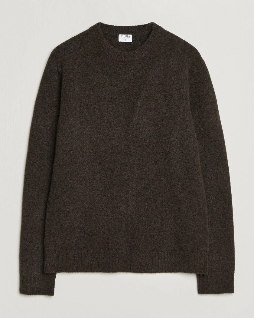 Filippa K Yak Knitted Sweater Golden Brown – Brown