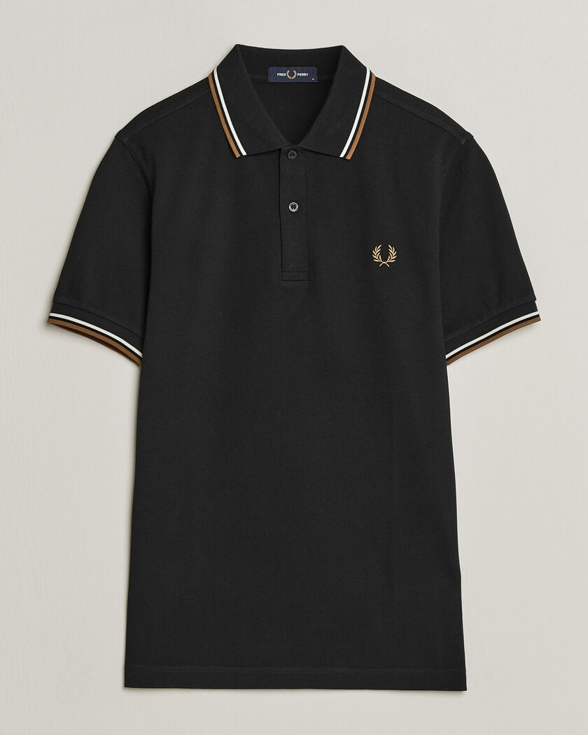 Fred Perry Twin Tipped Polo Shirt Black – Black
