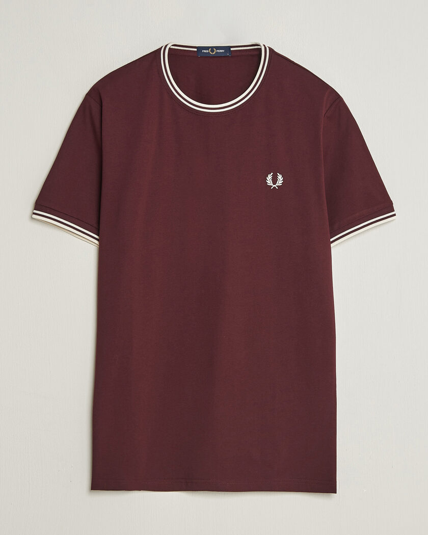 Fred Perry Twin Tipped T-Shirt Oxblood – Red